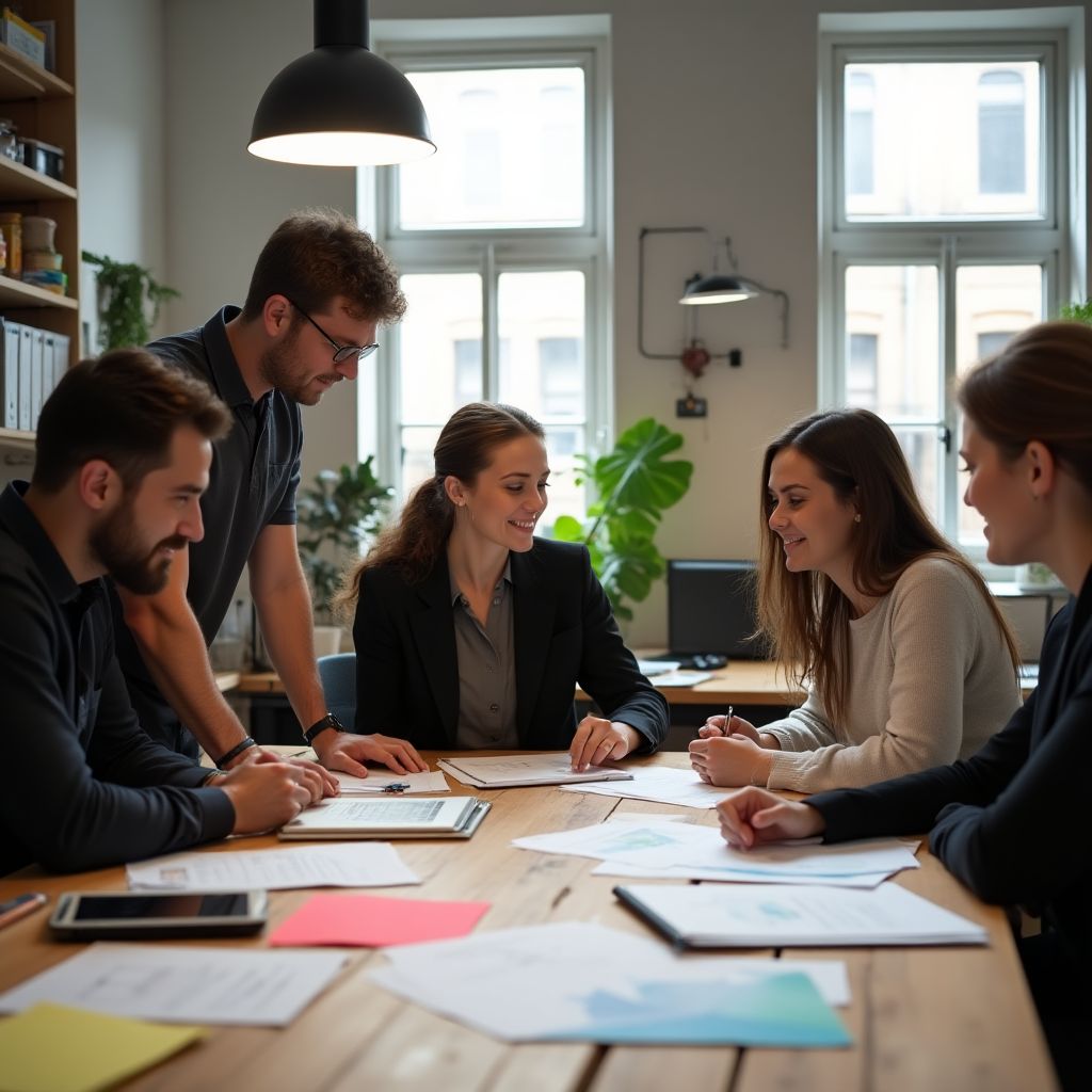 Team bei der Arbeit